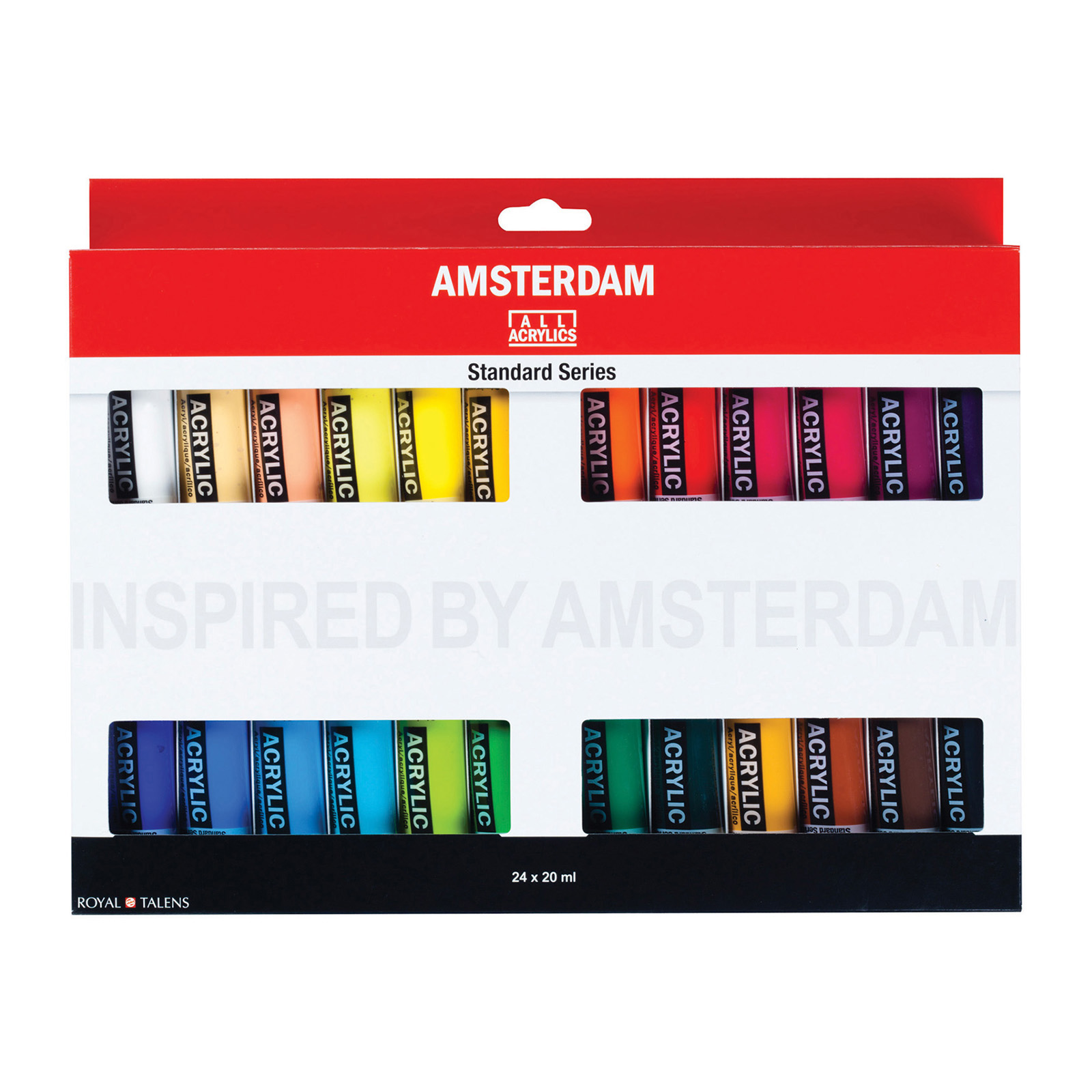 Amsterdam Standard Series Acrylic Paint Set, 24-Colors